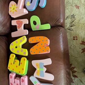 Tatutina Painted Wooden Letters